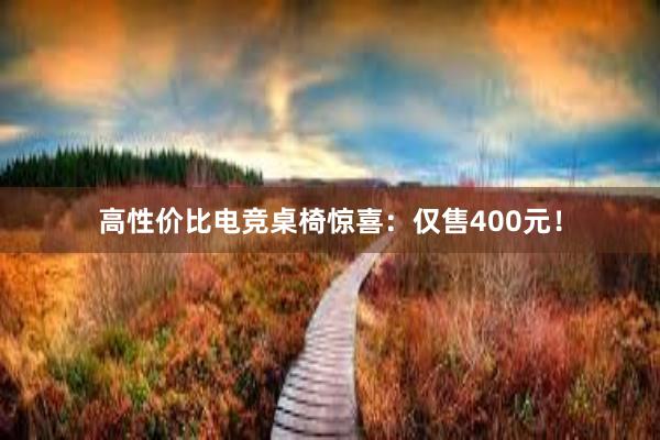 高性价比电竞桌椅惊喜：仅售400元！