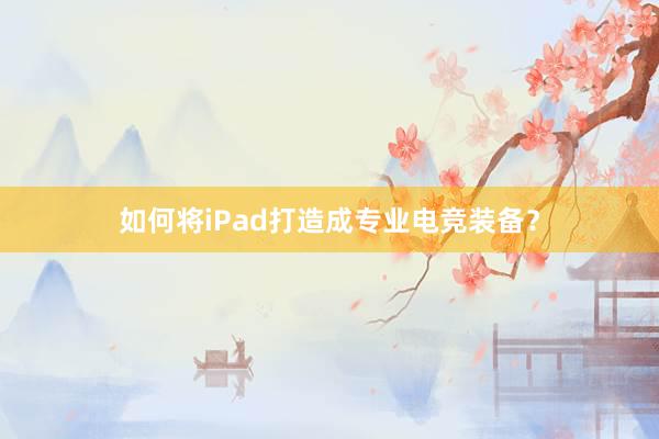 如何将iPad打造成专业电竞装备？