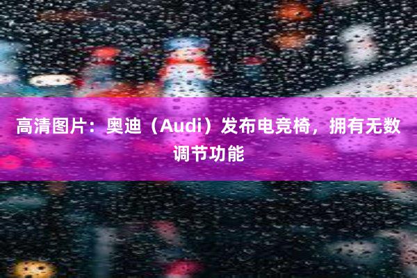 高清图片：奥迪（Audi）发布电竞椅，拥有无数调节功能