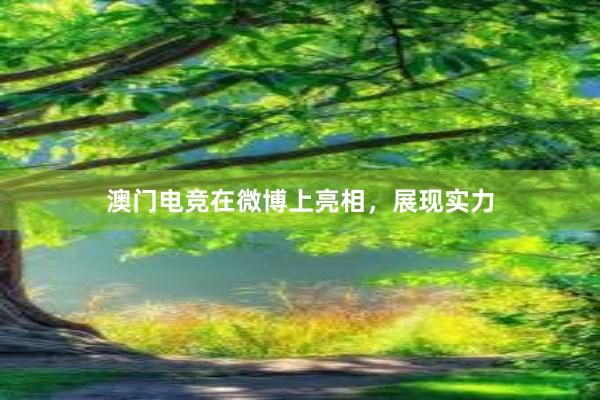 澳门电竞在微博上亮相，展现实力